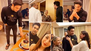 Siddhart Shukla Last Birthday Celebration With Shehnaaz Gill And Family Sidnaaz [upl. by Lamek]