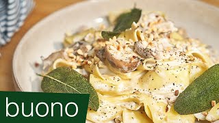 Creamy Mascarpone and Mushroom Pasta [upl. by Ydnew]