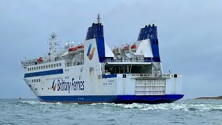 MV Barfleur Departs Poole 251023 [upl. by Barbey672]