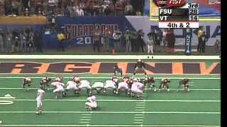 2000 Sugar Bowl National Championship Virginia Tech vs Florida State Hokie Highlights [upl. by Erfert70]