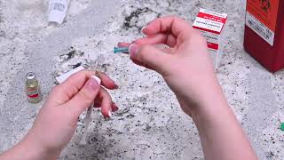 Estradiol Valerate Injection Meded Instructional Video by ReUnite Rx  Arabic [upl. by Doretta]