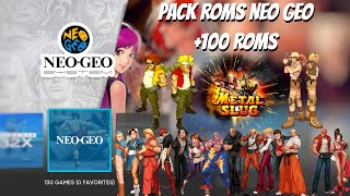 PACK ROMS NEO GEO 100 ROMS RETROARCH BATOCERA RETROBAT ANDROID ETC [upl. by Lennie]