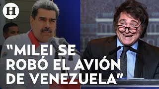 ¡Maduro llama bandido a Milei Lo acusa de robar avión venezolano incautado en Argentina [upl. by Au]