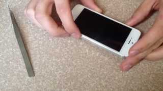 How to insert and remove a SIM card iphone 5 5c 5s [upl. by Initof772]