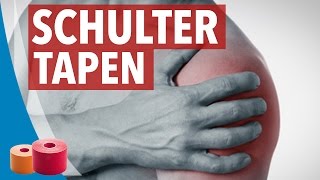 SCHULTER TAPEN ANLEITUNG  Kinesiology komplett Anleitung [upl. by Rabin]