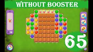 Gardenscapes Level 65  18 moves 2023 HD solution of Level 65 Gardenscapes No Boosters [upl. by Aihceyt]