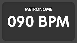 90 BPM  Metronome [upl. by Karel894]