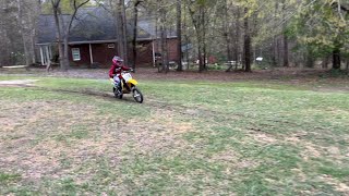 Jace and Dominic on the Dirt bikes [upl. by Ecnarret600]