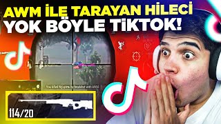 AWM İLE M416 GİBİ TARAYAN HİLECİ 😱  PUBG MOBILE TİKTOK VİDEOLARI İZLEDİK 9 [upl. by Akemed120]