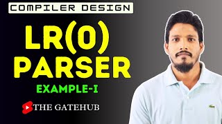 LR0 parser  Example 1  LR0 parsing table  Compiler Design [upl. by Obellia]