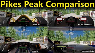 Comparing some insanely quick cars up Pikes Peak BeamNG [upl. by Schober]