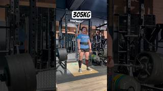 305kg  672lb Deadlift PB🔥 [upl. by Tanny]