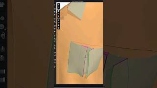 Inverted Pleated Pocket in Clo3dMarvelous Designer tutorial clo3dtutorial clo3d learnclo3d [upl. by Nylcsoj737]