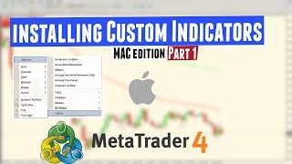 How to install custom indicators in MetaTrader 4 on MAC Part 1 [upl. by Edia]