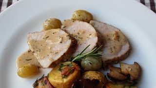 Pork Recipe Fail  How Not to Make Roast Pork Loin with Rosemary amp Grapes [upl. by Bish]