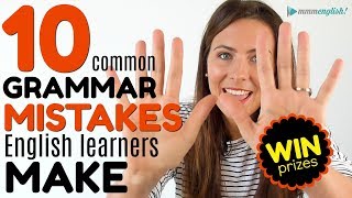 10 MOST COMMON Grammar Mistakes English Learners Make 😭😭😭 [upl. by Yvon]