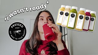 Trying a Pressed Juicery Cleanse for the First Time  Honest Experience amp Review [upl. by Herriott]