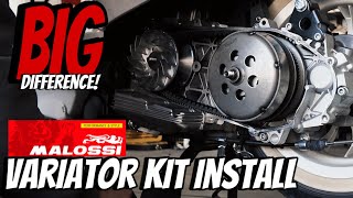 HOW TO INSTALL MALOSSI VARIATOR  vespa  sprint150  any modern vespa [upl. by Ahsiekar]