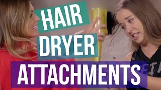 3 Weird Hair Dryer Attachments Beauty Break [upl. by Kloman90]