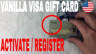 ✅ How To Activate And Register Vanilla Visa Gift Card 🔴 [upl. by Wenonah127]