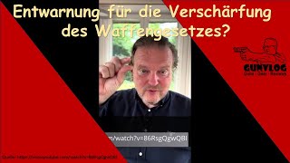 Entwarnung für die Verschärfung des Waffengesetzes [upl. by Ettelegna56]