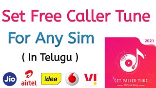 How to set free caller tune in telugu  Free caller tune in android [upl. by Dunson]