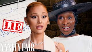 Ariana Grande amp Cynthia Erivo Take Lie Detector Tests  Vanity Fair [upl. by Honoria636]