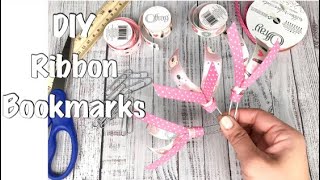 Cheap Quick and Easy DIY Ribbon Bookmarks [upl. by Eniamart254]