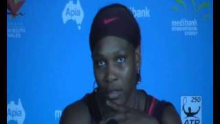 Serena Williams  15 Jan 2010  Medibank International Sydneywmv [upl. by Asenab]