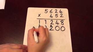 Column Multiplication  4 digit by 3 digit [upl. by Coretta]