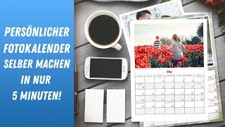 📅 Persönlicher Fotokalender selber machen in nur 5 Minuten [upl. by Assertal]