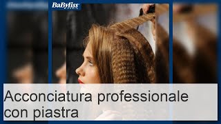 Arricciare i capelli con la piastra pettinature professionali per capelli medi e lunghi [upl. by Eniamor948]