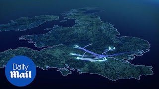 Incredible animation shows RAF flypast route over Buckingham Palace [upl. by Luapnaej721]