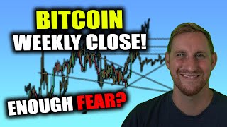 BITCOIN WEEKLY CLOSE  ENOUGH FEAR [upl. by Almond420]