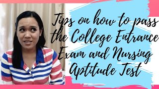 College Entrance Exam and Nursing Aptitude Test Tips BamblebimPhilippines [upl. by Toma297]