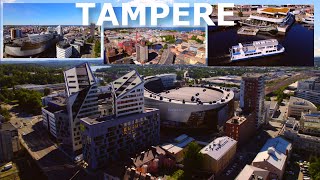 Tampere drone 4K Elokuu 2022 [upl. by Odnalref]