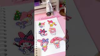 So Cute My Melody Sanrio diamond painting sticker mymelody sanrio diamondpainting shorts [upl. by Ettore]