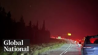 Global National July 23 2024  Jasper National Park wildfire forces thousands to flee [upl. by Elam]