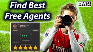 FM24 How to Find Million of AMAZING Free Agents [upl. by Larkins]