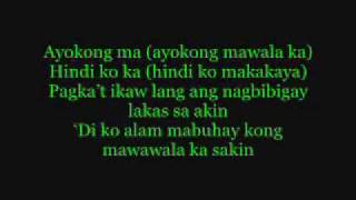 Ayaw kong Mawala Ka with Lyrics rap [upl. by Nestor162]