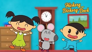 Hickory Dickory Dock  Extended Song with Lyrics  Nursery Rhymes for Kids by Luke amp Mary [upl. by Arayc178]