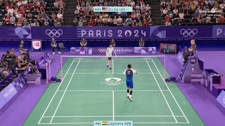 Lakshya Sen vs Lee Zii Jia Highlights  Paris Olympics 2024  Lakshya Sen Badminton Match Bronze [upl. by Sualokcin197]