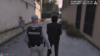 Ripley Lets Mr Lang Escape After Scuffed Getaway NoPixel GTA RP [upl. by Ynnaffit]