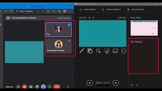 HOW TO USE POWERPOINT PRESENTATION PRESENTER VIEW IN GOOGLE MEET TUTORIAL [upl. by Yuma412]