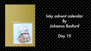 INKY ADVENT CALENDAR by Johanna Basford  day 10  prismacolor pencils [upl. by Aciretal]