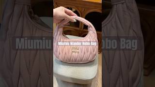 Miumiu Wander Matelassé Nappa Leather Hobo Bag in Pink miumiu miumiuhobobag bag luxurybag [upl. by Pulsifer]