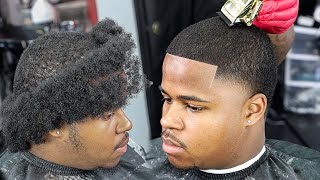 HIS JOB MADE HIM CUT HIS HAIR😳 WAVE LENGTH MID BALD TAPER HAIRCUT TUTORIAL [upl. by Ytak]