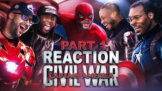 Captain America Civil War Part 1  Group Reaction  Movie Review [upl. by Ettevahs991]