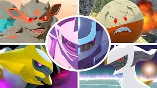 Pokémon Legends Arceus  All Bosses  Cutscenes [upl. by Sayles171]