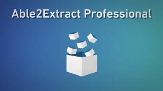 Able2Extract Professional Convert Create Edit OCR and Sign PDF Documents [upl. by Ramsey]